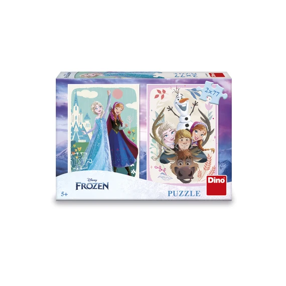 Puzzle Frozen: Anna a Elsa 2x77 dílků - slide 1