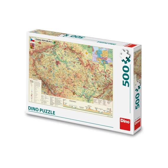 Puzzle Mapa České republiky 500 dílků - slide 0