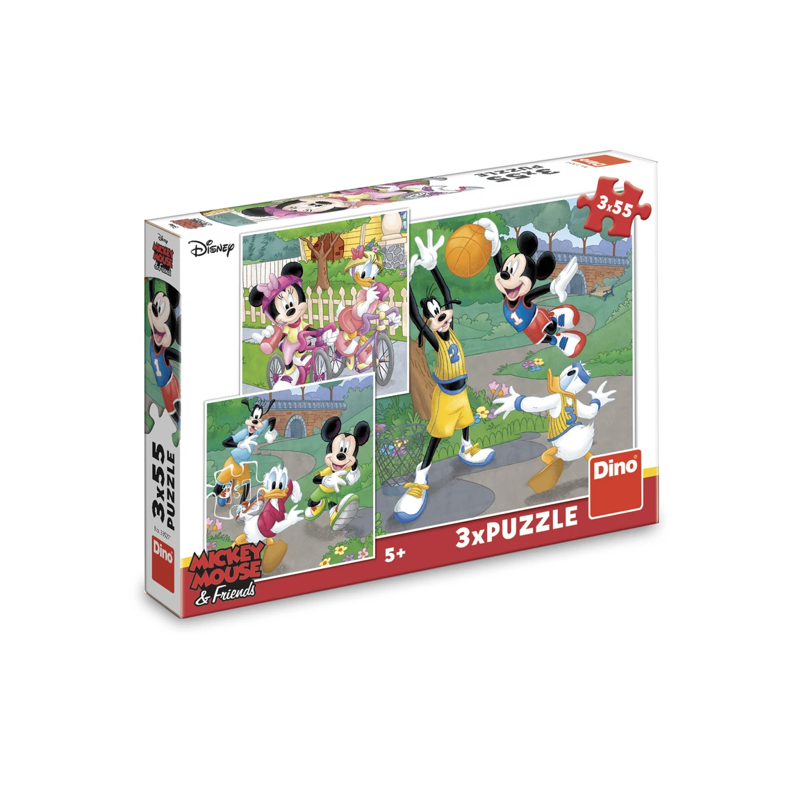 Puzzle Mickey a Minnie sportovci 3x55 dílků - slide 2