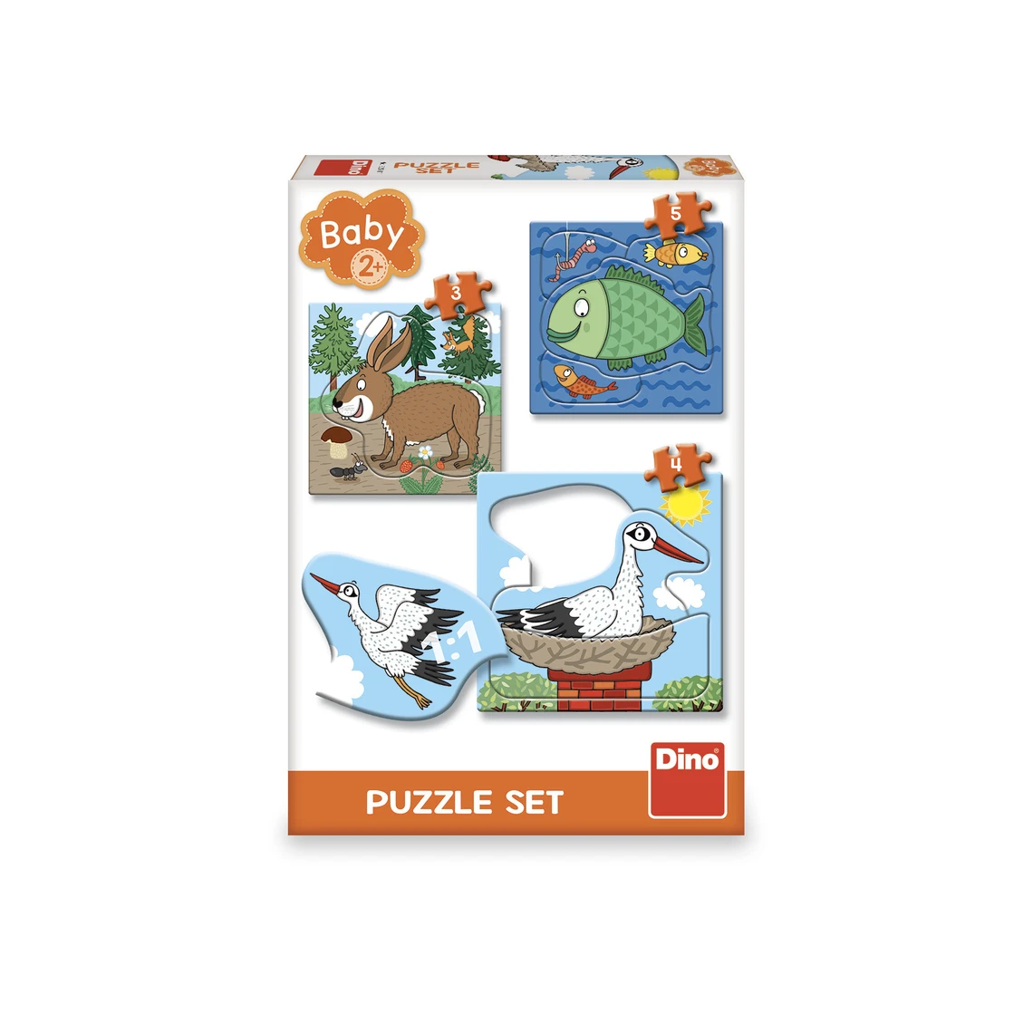 Puzzle Zvířátka: Kde žijí 3–5 dílků baby - slide 1