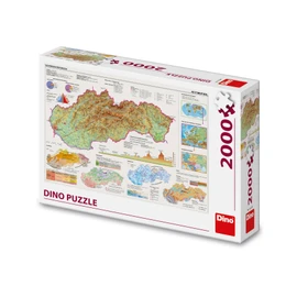 Puzzle Mapa Slovenska 2000 dílků