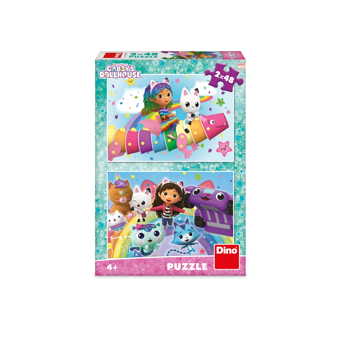 Puzzle Gábi na duze 2x48 dílků - slide 1