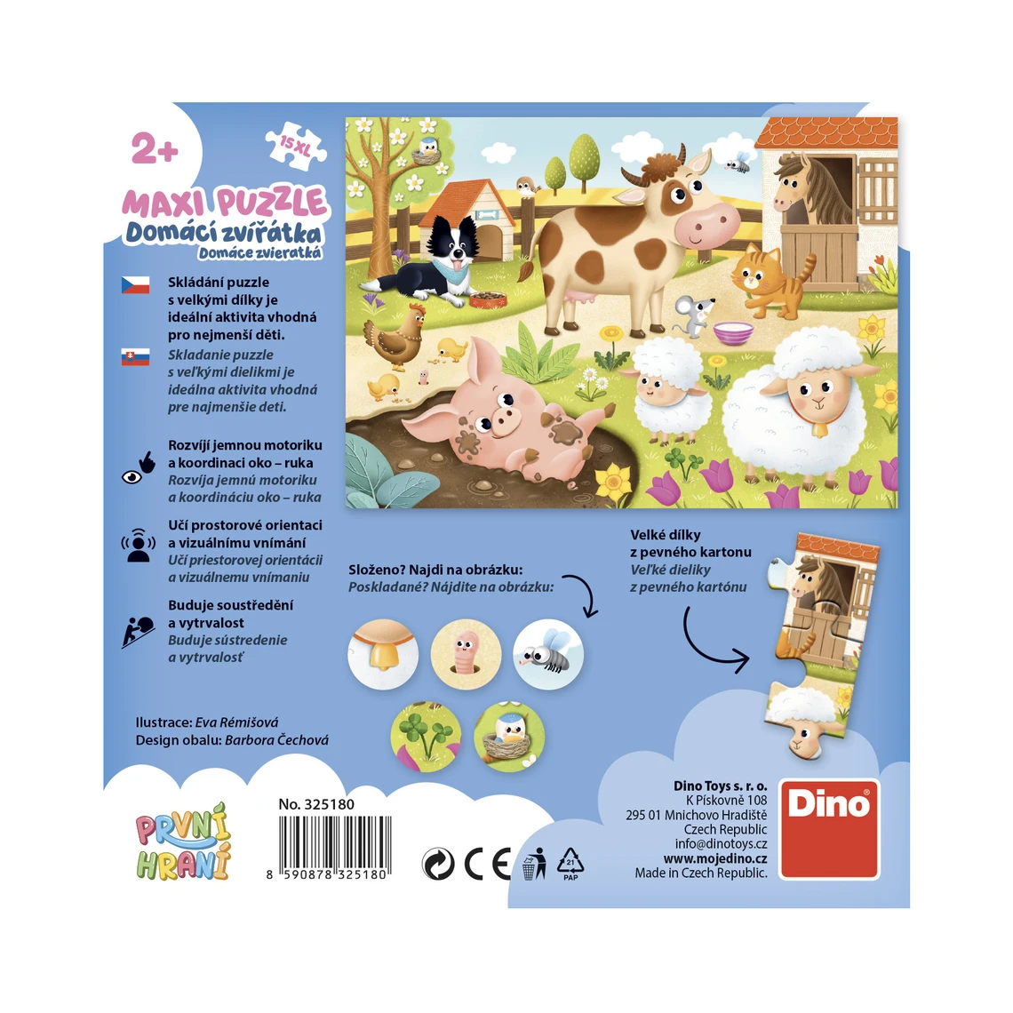 První hraní: Domácí zvířátka 15 maxi Puzzle - slide 3