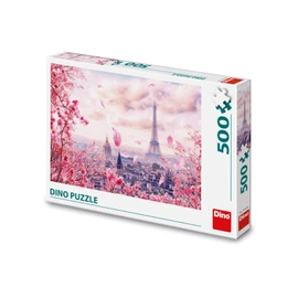 Puzzle Eiffelovka v růžovém 500 dílků