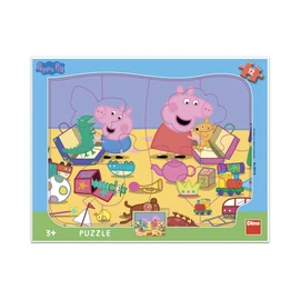 Puzzle Peppa Pig si hraje 12 dílků deskové tvary