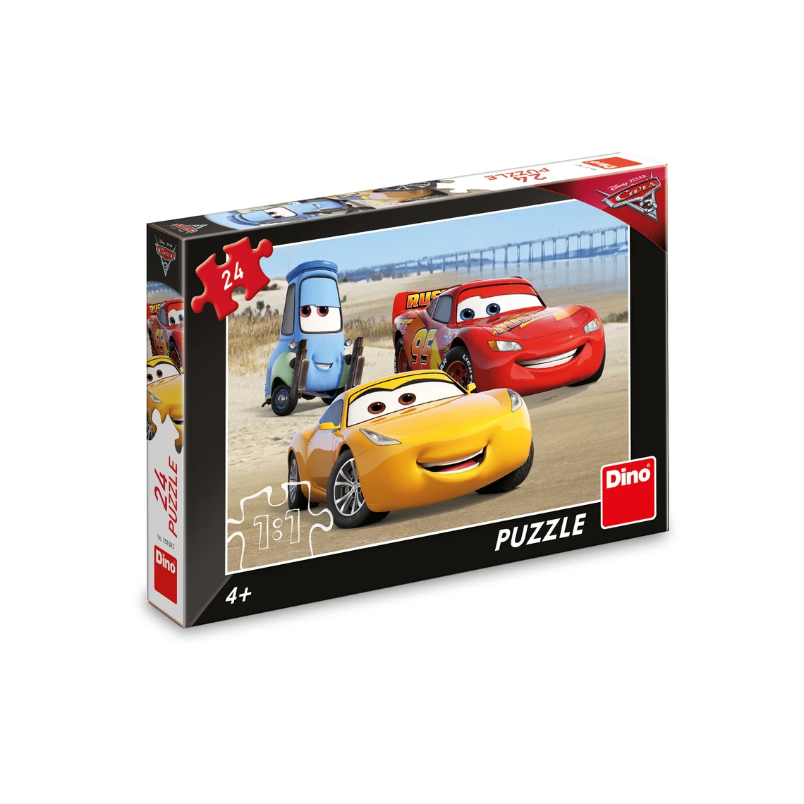 Puzzle Cars 3: Na pláži 24 dílků - slide 2