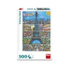 Puzzle Eiffelova věž kreslená 500 dílků - slide 1