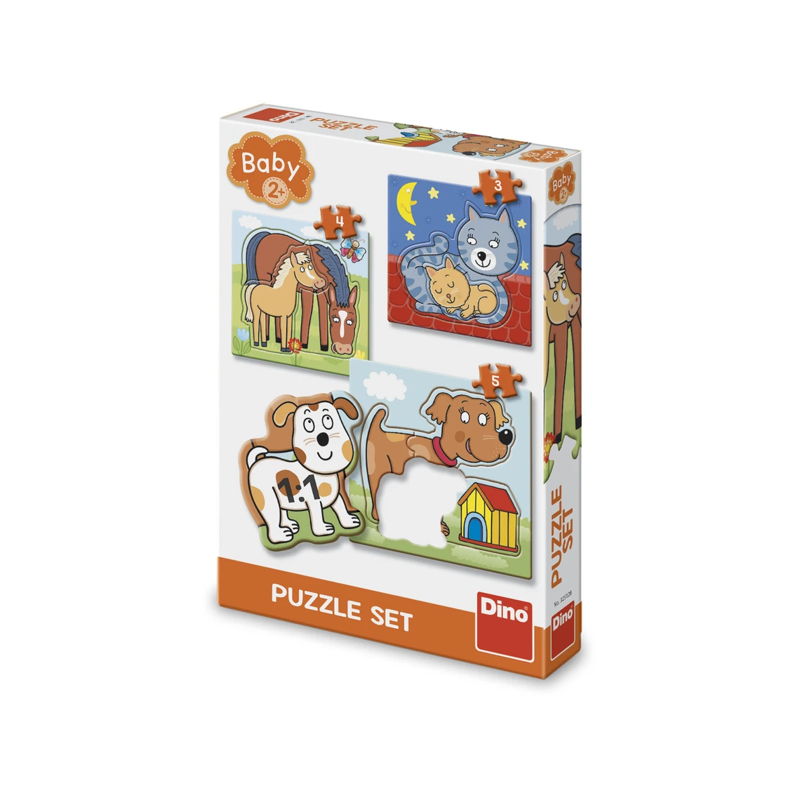 Puzzle Zvířátka 3–5 dílků baby - slide 0