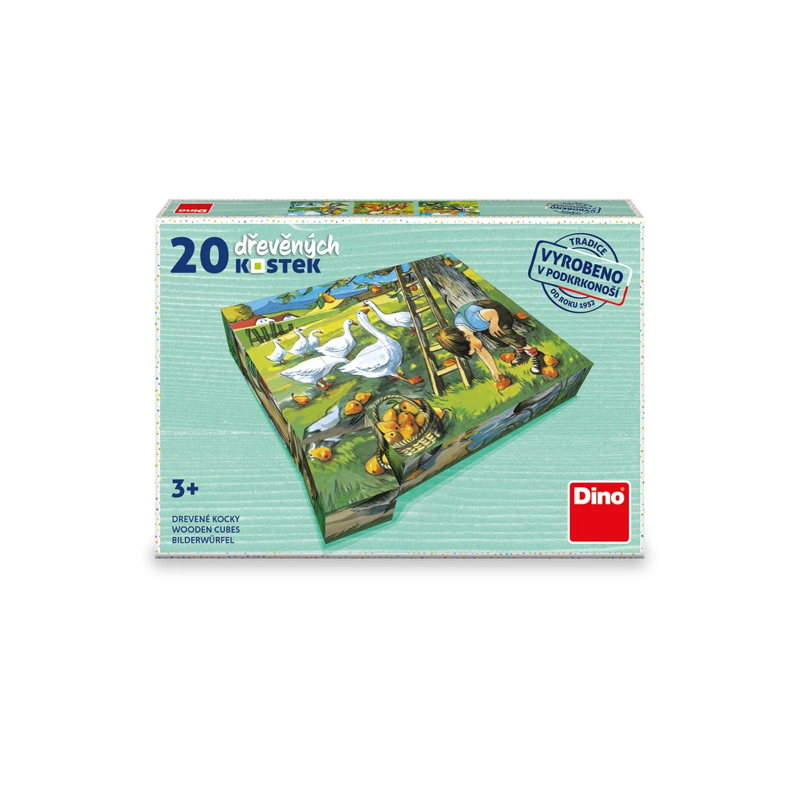 Dřevěné kostky Na statku – 20 kostiček - slide 1