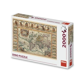 Puzzle Historická mapa světa 2000 dílků